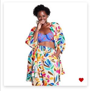 Tabitha brown botanical print tunic/cover up!